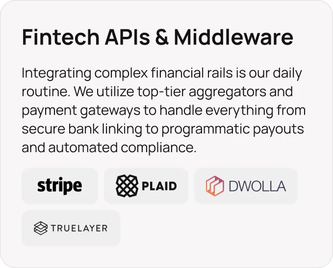 Fintech APIs & Middleware